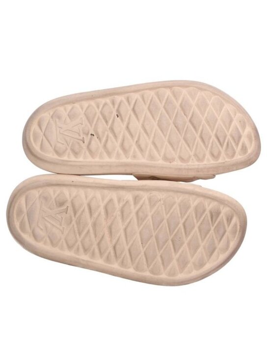 Louis Vuitton Waterfront Embossed Monogram Slide Sandals